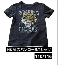 H&M トラ　虎　タイガー Tシャツ 4-6Y スパンコール　110 120