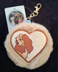 ディズニー　わんわん物語　レディ　丸型ポーチ　しまむら