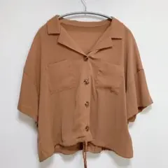 INGNI レディースシャツ【Ｍ】ブラウン　茶色　美品　大人　お洒落　デート