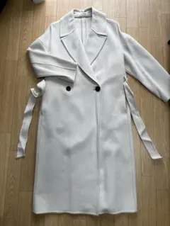 PLST ウールリバーロングコート　ベージュ　M