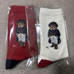 ラルフローレンポロベアソックスセット 23-25cm