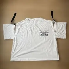 WEGO オープンショルダー Tシャツ ホワイトのサムネイル