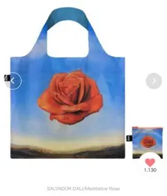 loqi サルバドール・ダリ 瞑想的なバラ エコバッグ