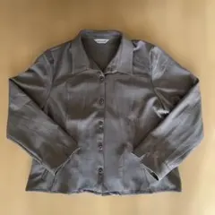 GRACIOUS ブラウン テーラードジャケットLLサイズ