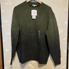 ユニクロJWAスフレーングラデーションクルーネックセーター56オリーブXLサイズ