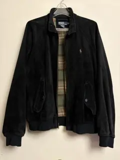 希少 ポロラルフローレン　スエード スイングトップ　ハリントンジャケット　本革L 希少 ポロラルフローレン スエード スイングトップ ハリントン