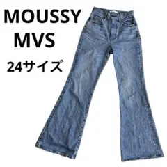 マウジー MVS FLARE フレアデニム MOUSSY 24 ブルー