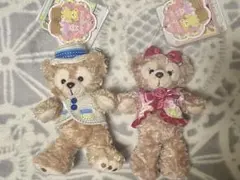 TDS ダッフィー　シェリーメイ　ぬいぐるみバッジセット　スプリングヴォヤッジ