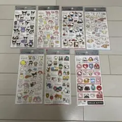 大人の図鑑シール　サンリオキャラクターズ　ハローキティ　7枚セット