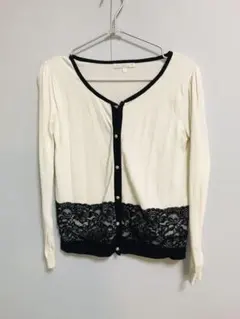 proportion 黒レース入りカーディガンのサムネイル