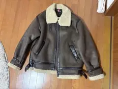 ALPHA INDUSTRIESシープスキン ブラウン フライトジャケット