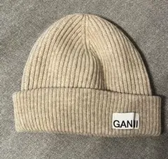 【専用】GANNI ニット帽 ベージュ GANNI ベージュ ニット帽 - メルカリ