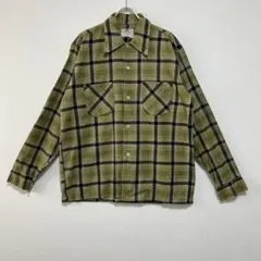 美品 70s KLONDIKE チェック プリントネルシャツ - メルカリ