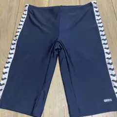 断捨離中‼️arena 競泳用水着 ネイビー サイドパターン