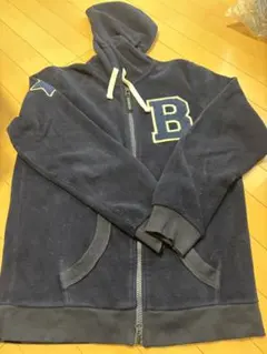 ネイビー フルジップパーカー B刺繍のサムネイル