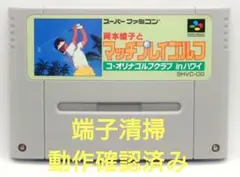 【動作確認済み】SFC レトロゲーム　岡本綾子とマッチプレイゴルフ