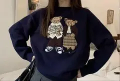 くまニット　グレー　shein