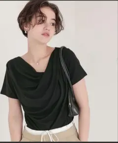 オフショルダーハーフスリーブTシャツ Lサイズのサムネイル