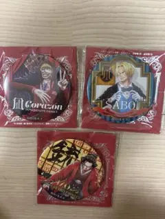 ONEPIECE ワンピース 輩缶バッジ PARTY コラソン サボ イゾウ