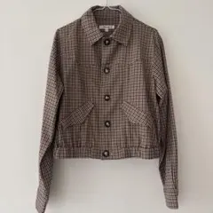 MOUSSY チェック　ブラウス　ジャケット　トップス