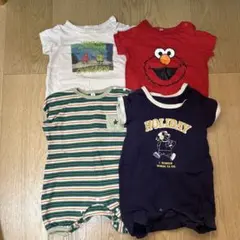 男の子70-80cm ロンパース　4点