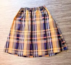 URBAN RESEARCH キッズ チェック柄 プリーツスカート 130cmのサムネイル