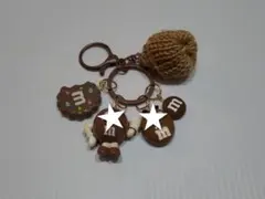 じゃらじゃらキーホルダー　【34】　ブラウン