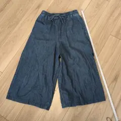 デニム ワイドパンツ イージーパンツS