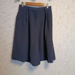 キュロットスカート　濃紺