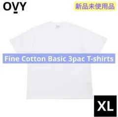 【新品】Fine Cotton Basic 3pac T-shirts XL