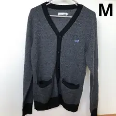 crocodile ヘリンボーン Vネック カーディガン Mサイズ メンズ