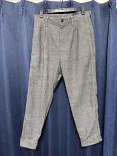 GAP チェック柄 ワイドレッグパンツ 28