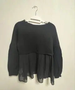 ブギウギ　切り替えプリーツ　トップス