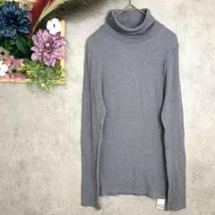 293【UNIQLO】ヒートテックシームレスリブタートルネックT 極暖　長袖