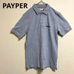 新品　ポロシャツ　メンズ　半袖　（M）グレー【PAYPER】