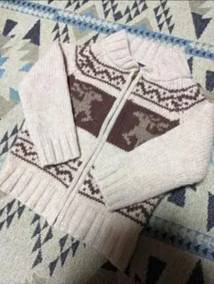 COMME CA ISM ノルディック柄セーター 90