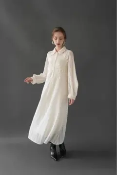 最後の値下げ！【美品】　acka オケージョンドレス lace flare dress – Acka online store