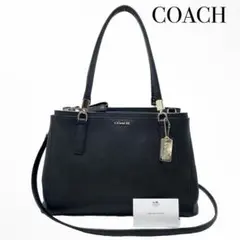 COACH コーチ 30128 レザー 2WAY ハンドバッグ クロスボディ 黒