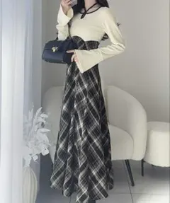 mily bilet チェックワンピース