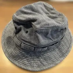 リアルマッコイ　グレー ヘリンボーン バケットハット　サイズ7 1/2 帽子