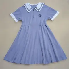 メゾピアノ mezzo piano セーラー 半袖 ワンピース 140cm 春夏