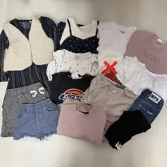 子供服 まとめ売り 110 ワンピース ロンT デニム Tシャツ 春服 夏服