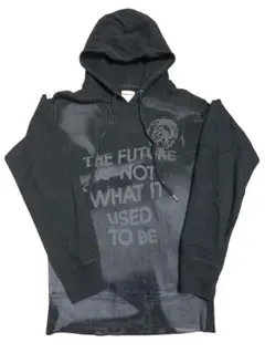 DIESEL 黒色 プリントパーカー