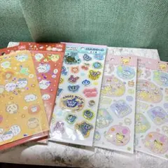 ちいかわ　ポケモン　エンジェルブルー　シールまとめ売り　5点セット