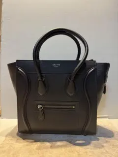 【美品】CELINE セリーヌ ラゲージ マイクロ　ハンドバッグ レザー 黒