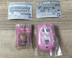 【新品未開封】ハローキティ パッケージミニチュア　ガラケー風ミラーチャーム