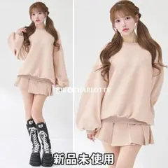 ダーリッチ darich カラーラメスウェットオーバートップス ピンク PNK