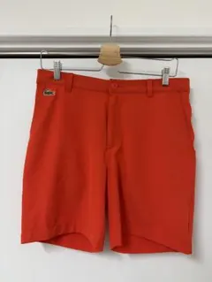 ラコステ　ゴルフ　ハーフパンツ　オレンジ色　ゴルフパンツ　夏のサムネイル