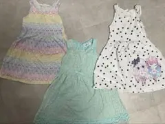 H&M キッズ ノースリーブワンピース 3点セット