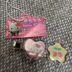 サンリオキャラクターズ　おはじきシール風アクセサリー　ハローキティ　ヘアクリップ